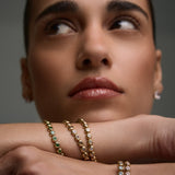Classic Bezel Tennis Bracelet Coffee