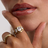 Bezel Trilogy Ring