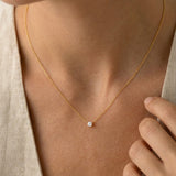 Delicate Lab Grown Diamond Necklace