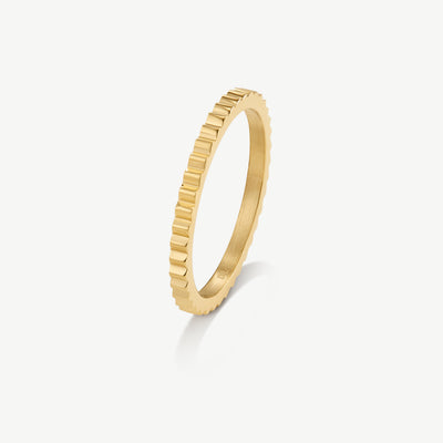 Mini Pleat Slim Ring