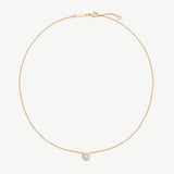 Classic Bezel Diamond Necklace