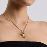 Evil Eye Pebble Pendant